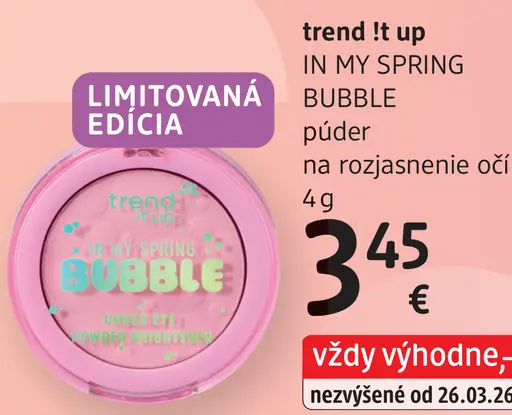 Trend !t up In My Spring Bubble púder na rozjasnenie očí