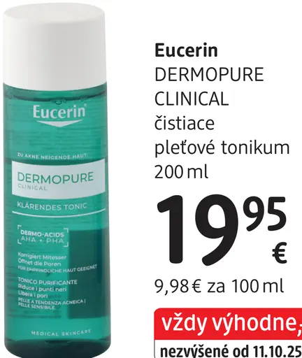 Eucerin Dermopure Clinical čistiace pleťové tonikum