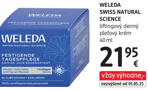 Weleda Swiss Natural Science liftingový denný pleťový krém