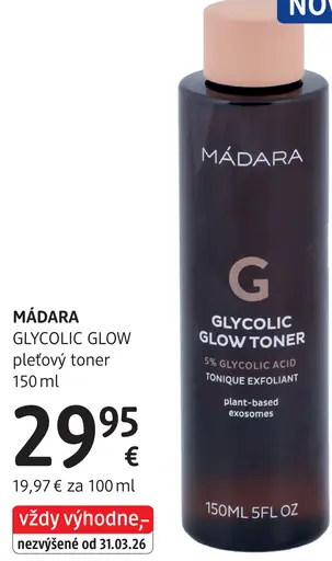 Mádara Glycolic Glow pleťový toner