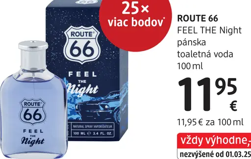 Route 66 Feel The Night pánska toaletná voda