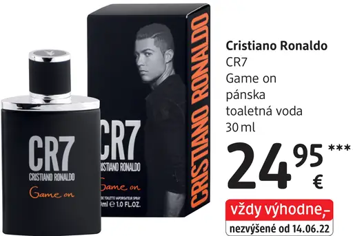 Cristiano Ronaldo CR7 Game On pánska toaletná voda