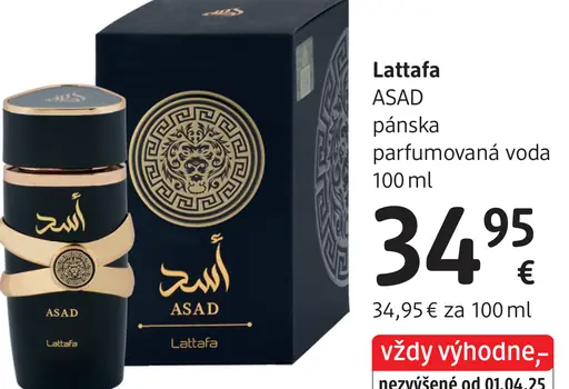 Lattafa ASAD pánska parfumovaná voda