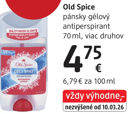 Old Spice pánsky gélový antiperspirant