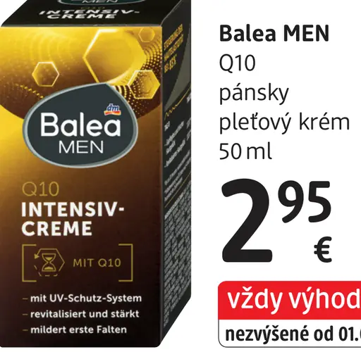 Balea Men Q10 pánsky pleťový krém