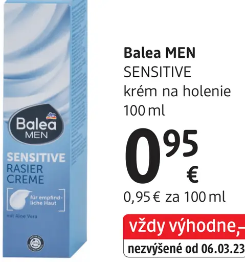Balea Men Sensitive krém na holenie