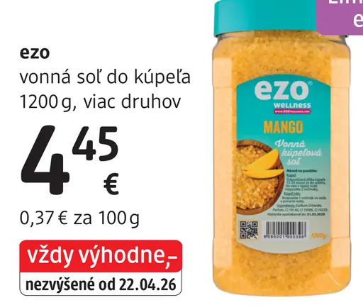 Ezo soľ do kúpeľa