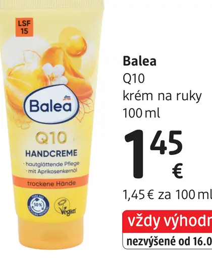 Balea Q10 krém na ruky