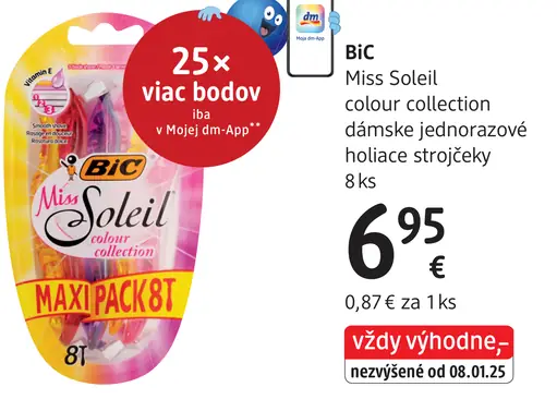 BIC Miss Soleil colour collection dámske jednorazové holiace strojčeky