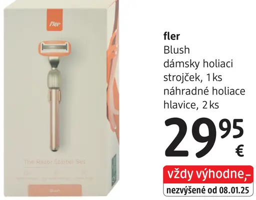 Fler Blush dámsky holiaci strojček s náhradnými hlavicami