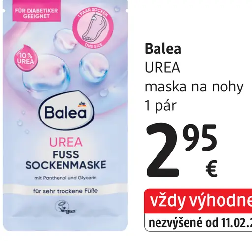 Balea UREA maska na nohy