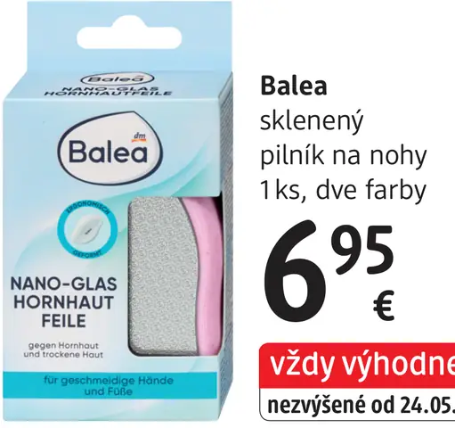 Balea sklenený pilník na nohy