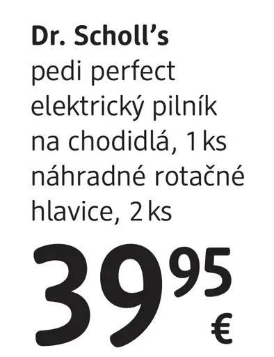 Dr. Scholl’s elektrický pilník na chodidlá pedi perfect