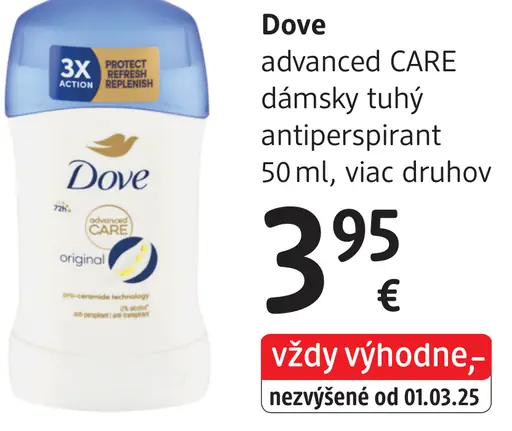 Dove advanced CARE dámsky antiperspirant