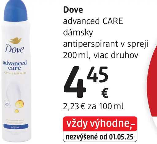 Dove advanced CARE dámsky antiperspirant
