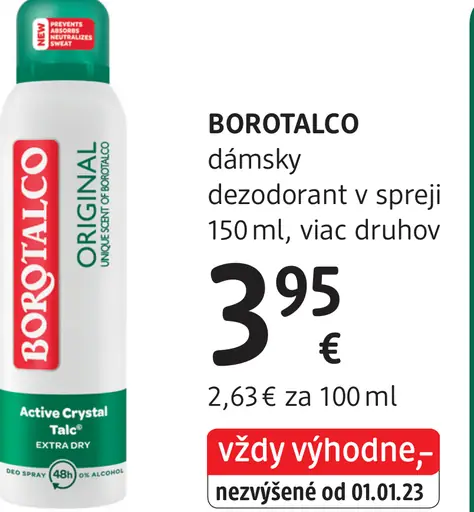 Borotalco dámsky dezodorant v spreji