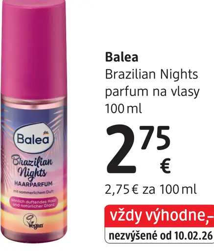 Balea Brazilian Nights parfum na vlasy