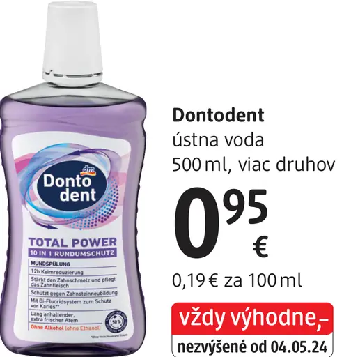 Dontodent ústna voda