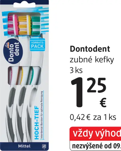 Dontodent zubné kefky