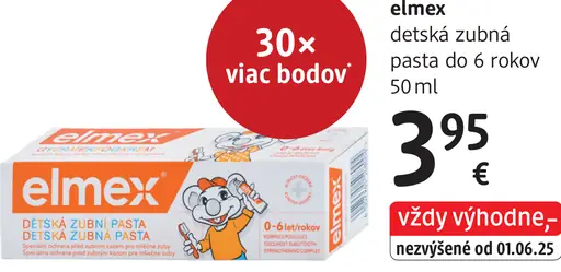 Elmex detská zubná pasta do 6 rokov