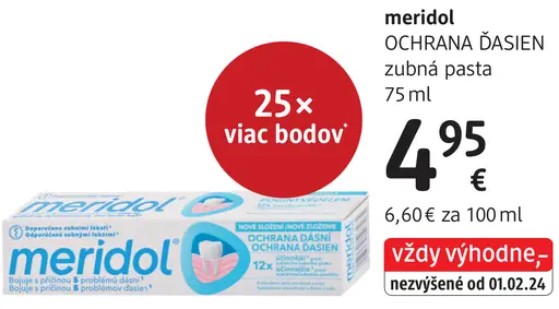 Meridol OCHRANA ĎASIEN zubná pasta