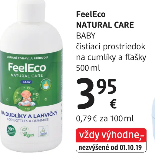 FeelEco Natural Care Baby čistiaci prostriedok na cumlíky a fľašky