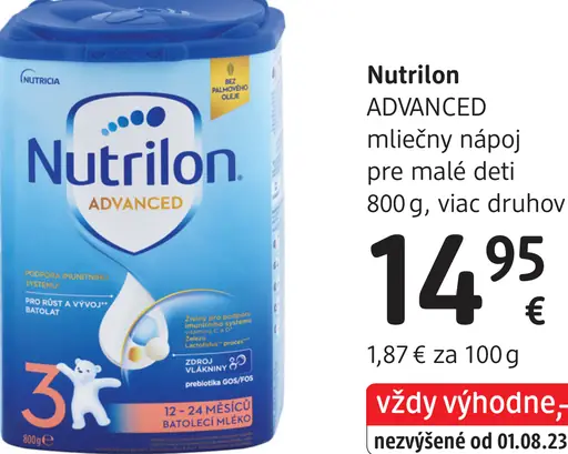 Nutrilon ADVANCED mliečny nápoj pre malé deti