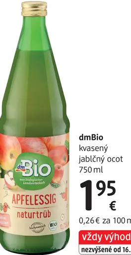 DmBio kvasený jablčný ocot