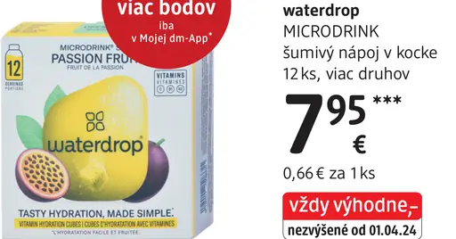 Waterdrop Microdrink šumivý nápoj v kocke