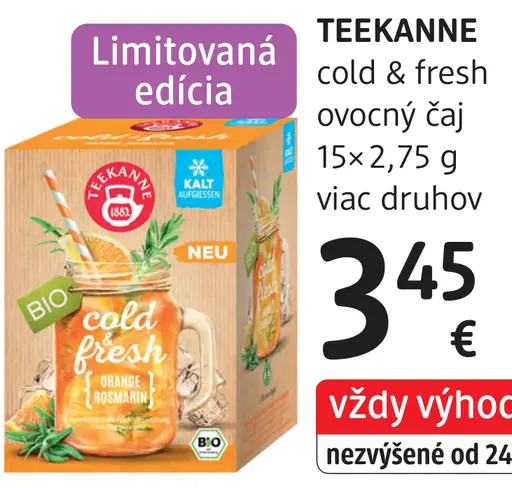 Teekanne cold & fresh ovocný čaj