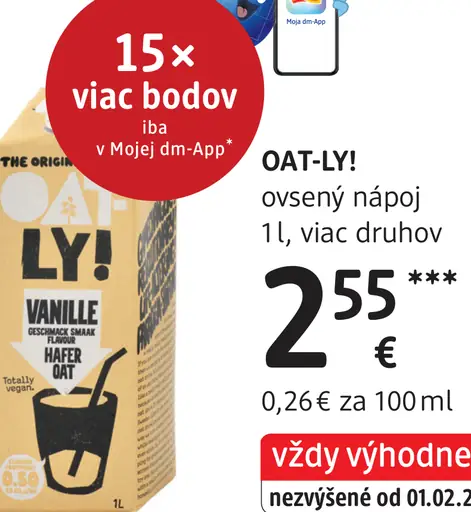 Oatly ovsený nápoj