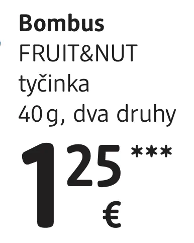Bombus FRUIT&NUT tyčinka