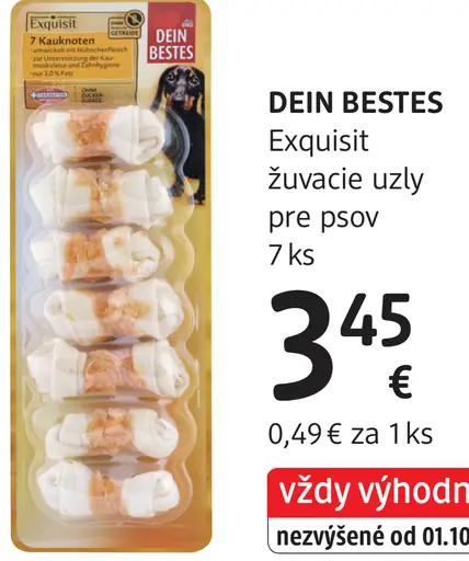 Dein Bestes Exquisit žuvacie uzly pre psov