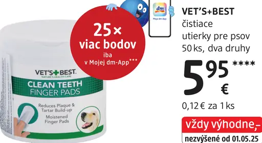 VET's+BEST čistiace utierky pre psov