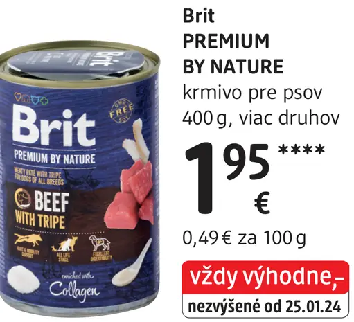 Brit PREMIUM BY NATURE krmivo pre psov