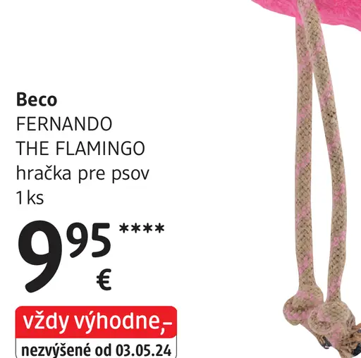 Beco Fernando The Flamingo hračka pre psov
