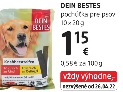 DEIN BESTES pochúťka pre psov