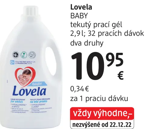 Lovela BABY tekutý prací gél