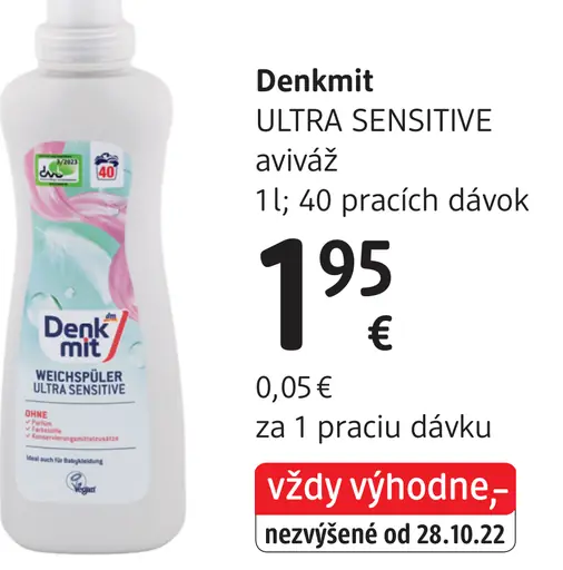Denkmit Ultra Sensitive aviváž