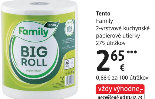 Tento Family 2-vrstvové kuchynské papierové utierky