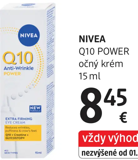 Nivea Q10 Power spevňujúci očný krém