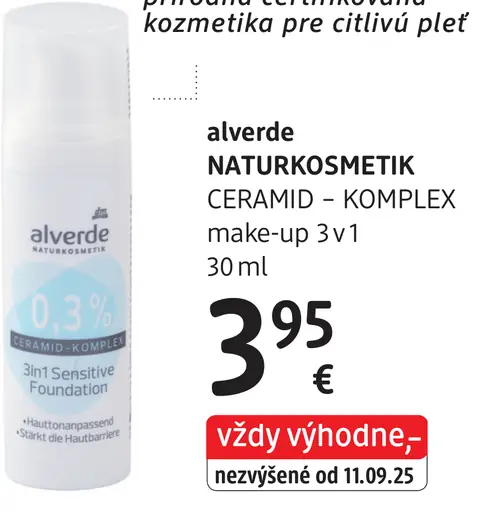 Alverde Naturkosmetik Ceramid-Komplex make-up 3v1