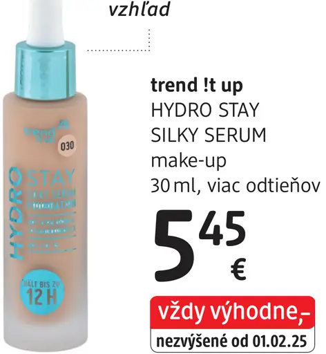 Trend It Up Hydro Stay Silky Serum make-up
