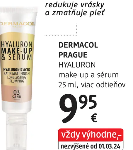 Dermacol Prague Hyaluron make-up a sérum