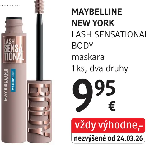 Maybelline New York Lash Sensational Body maskara