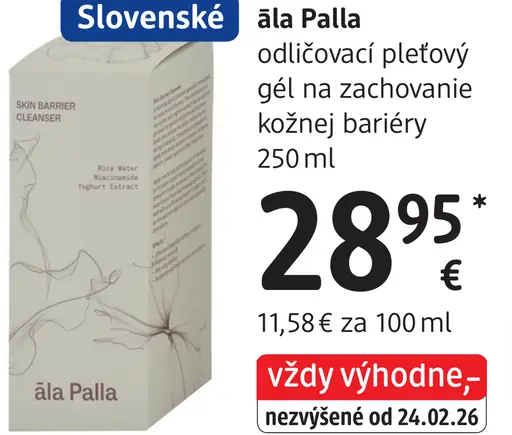 Àla Palla odličovací pleťový gél na zachovanie kožnej bariéry