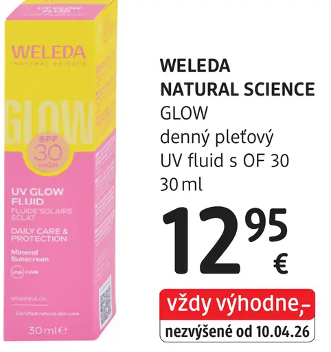Weleda Natural Science Glow denný pleťový UV fluid s OF 30