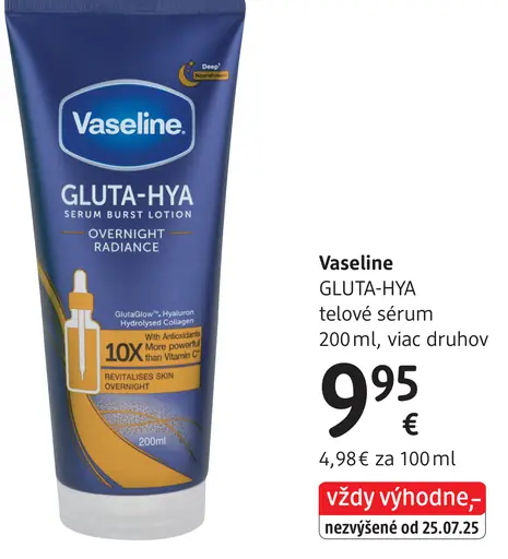 Vaseline GLUTA-HYA telové sérum