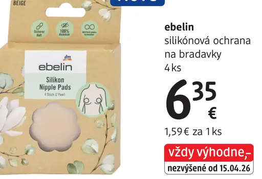 Ebelin silikónová ochrana na bradavky