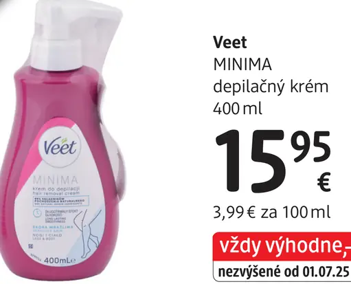 Veet Minima depilačný krém